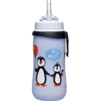 Nip Straw cup fľaša so slamkou tučniaky 330 ml 2