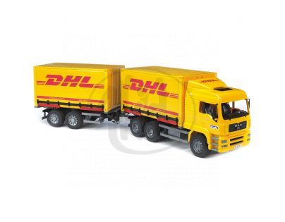 BRUDER 02784 - MAN - Kontejner + vlek DHL