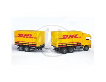 BRUDER 02784 - MAN - Kontejner + vlek DHL