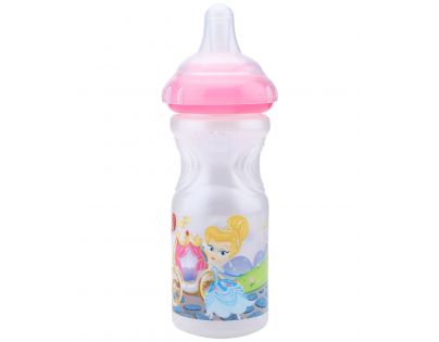 Nuby Fľaša športová netečúci s mäkkým náustkom 300ml Popoluška