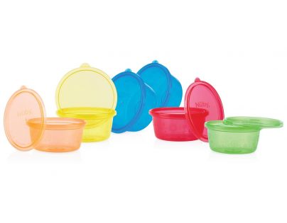Nuby Miska na desiatu s vrchnáčikom 6ks 300ml 3m