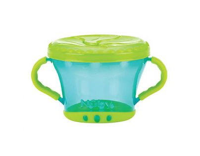 Nuby Miska s uškami na desiatu Modro-zelená