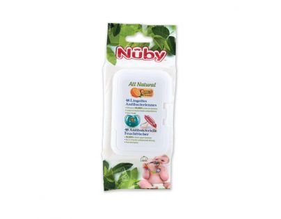 Nuby antibakteriálne obrúsky All Natural 48 ks 2017