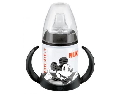 NUK šedá FC Fľaška na učenie Disney MICKEY MOUSE 150ml silikónové savička