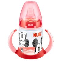 NUK červená FC Fľaša na učenie Disney MICKEY MOUSE 150ml silikónová savička NUK červená FC Fľaša na učenie Disney MICKEY MOUSE 150ml silikónová savička