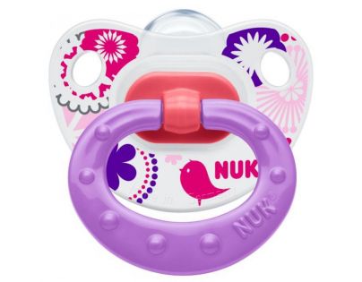 Nuk Dudlík Classic Happy Days 0-6m - Fialový