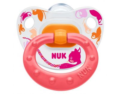 Nuk Dudlík Classic Happy Days 0-6m - Růžový