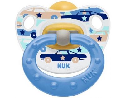Nuk Dudlík Classic Happy Kids 0-6m - Modrý auta