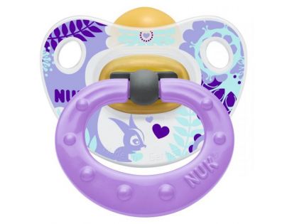 Nuk Dudlík Classic Happy Kids latex 6-18m - Fialový