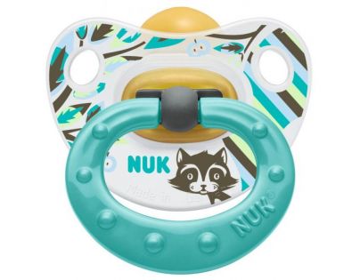 Nuk Dudlík Classic Happy Kids latex 6-18m - Zelený