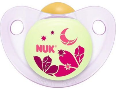 Nuk Dudlík Den a Noc 0-6m - Růžový měsíc