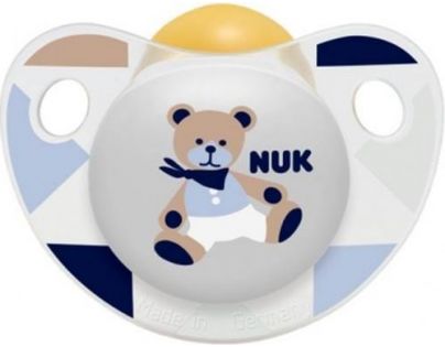 Nuk cumlík latexový Trendline Adore bílá medvídek
