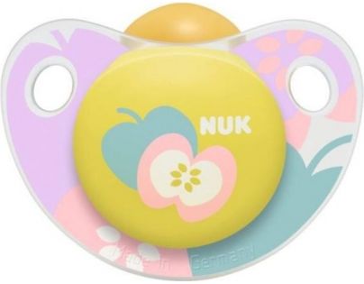 Nuk cumlík latexový Trendline Adore žlutá jablko