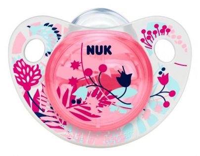 Nuk Dudlík Trendline Adore silikon 0-6m - Růžový