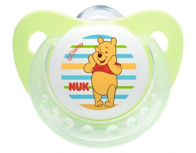 Nuk Dudlík Trendline Disney Medvídek Pú silikon 0-6m. - Zelená