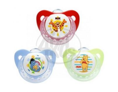 Nuk Dudlík Trendline Disney Medvídek Pú 0-6m - Zelený