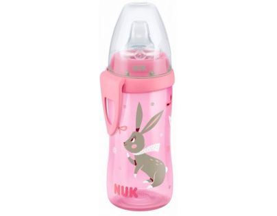Nuk FC Active Cup Lahev 300 ml - Růžová s králíčky