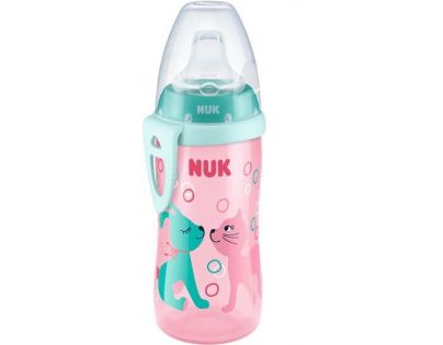 NUK FC Active Cup Lahev 300ml Růžová kočička