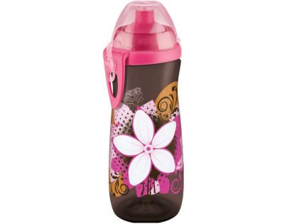 Nuk FC Láhev Sports Cup 450 ml SI - Černo-růžová