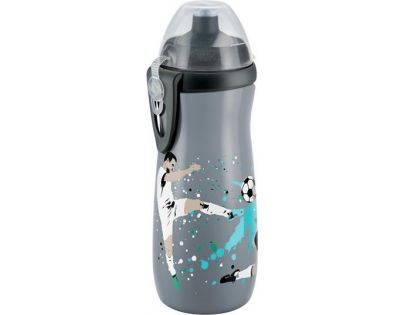 Nuk FC Láhev Sports Cup 450 ml SI - Šedo-zelená