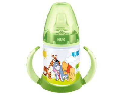 Nuk Fľaštička na učenie Medvedík Pú Zelená 150ml