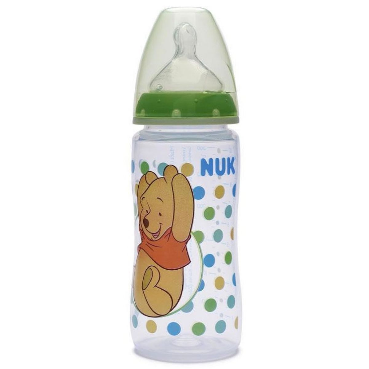 Nuk First Choice Fľaša Disney Medvedík Pú 300ml - Zelená