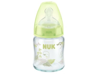 Nuk First Choice sklenená fľaša 120 ml zelená