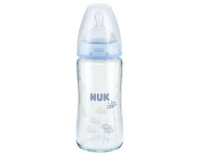 Nuk First Choice Láhev sklo 240ml - Modrá