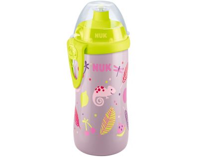 Nuk JC dětská láhev růžovo zelená 300ml