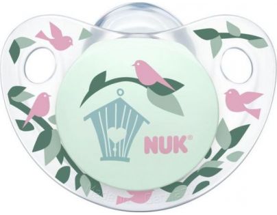 Nuk Ortodontický dudlík Trendline Adore silikon 6-18m Ptáček