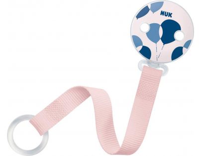 Nuk Stuha na dudlík s klipem modré balónky