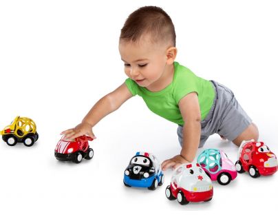 Oball Autíčko Oball Go Grippers Ružové