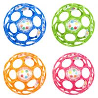 Oball Loptička Oball Rattle 10 cm ružová 4