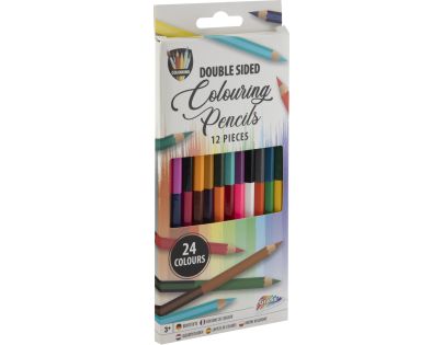 Obojstranné pastelky Duo 12 ks