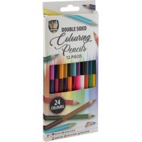 Obojstranné pastelky Duo 12 ks