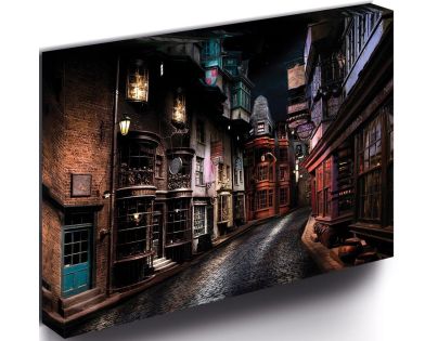 Pyramid International Harry Potter Obraz LED svietiace Priečna ulica 30x40 cm