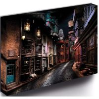 Pyramid International Harry Potter Obraz LED svietiace Priečna ulica 30x40 cm