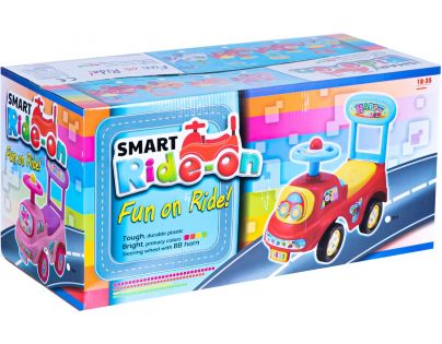 Odrážadlo auto modré výška sedadla 20 cm