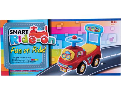 Odrážadlo auto modré výška sedadla 20 cm