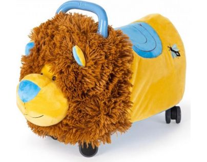 Odrážadlo Funny Wheels Rider Ride-On levíček 50 cm plyšový modrý