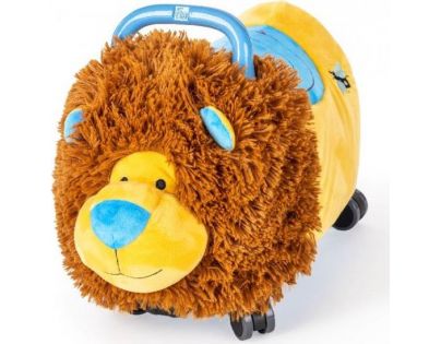 Odrážadlo Funny Wheels Rider Ride-On levíček 50 cm plyšový modrý