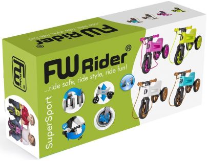 Odrážadlo Funny Wheels Rider SuperSport bielotyrkysové