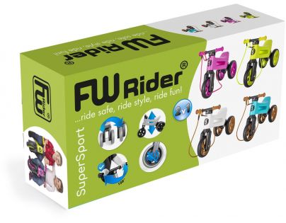 Odrážadlo Funny Wheels Rider SuperSport tyrkys 2v1
