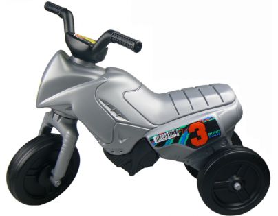 Odrážedlo motorka Enduro malé 150 - Stříbrná