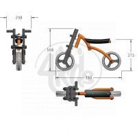 Odrážedlo Y-BIKE EXTREME - oranžová 3