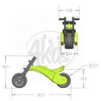 Odrážedlo Ybike motorka - zelené 5