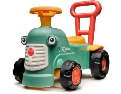 Odstrkovadlo traktor Maurice tmavo zelený s volantom - Poškodený obal