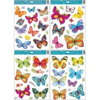 Anděl Okenná fólia Farebné motýle 42 x 30 cm obrázok 3 2