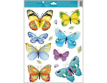 Anděl Okenná fólia Farebné motýle 42 x 30 cm obrázok 4