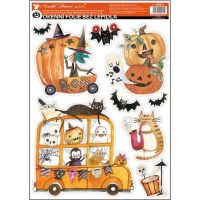 Anděl Okenná fólia Halloween s glitrom 29 x 41 cm č. 2